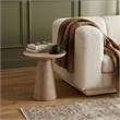 Meridian Furniture Cassino Travertine Concrete Indoor / Outdoor End Table
