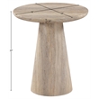 Meridian Furniture Cassino Travertine Concrete Indoor / Outdoor End Table