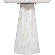 Meridian Furniture Cassino White Concrete Indoor / Outdoor End Table