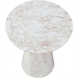 Meridian Furniture Cassino White Concrete Indoor / Outdoor End Table