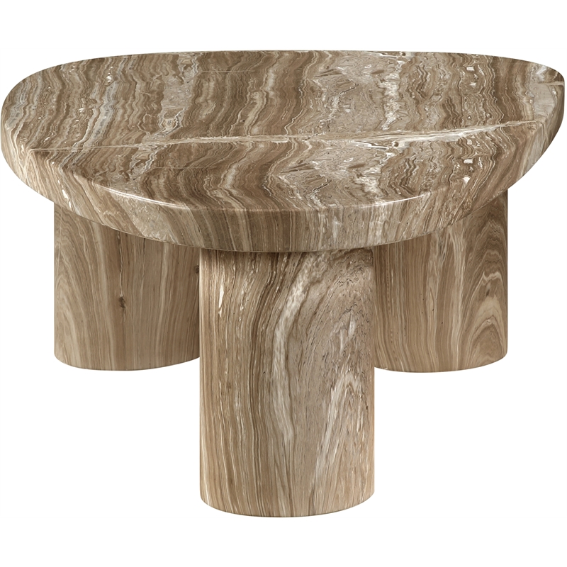 Meridian Furniture Teramo Beige Concrete Indoor / Outdoor Coffee Table