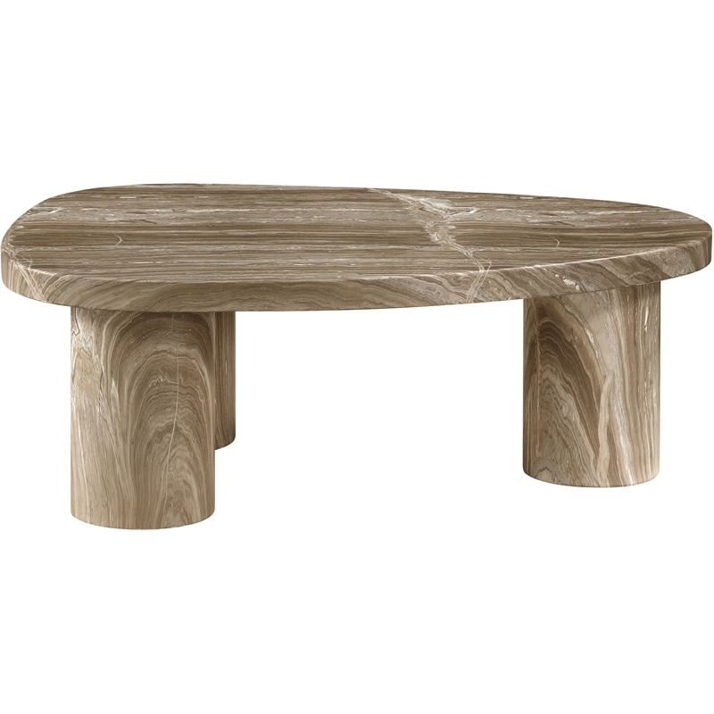 Meridian Furniture Teramo Beige Concrete Indoor / Outdoor Coffee Table