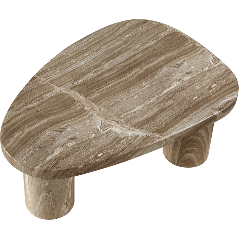 Meridian Furniture Teramo Beige Concrete Indoor / Outdoor Coffee Table