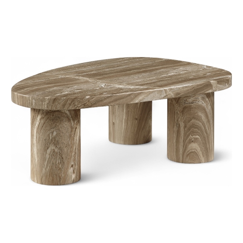Meridian Furniture Teramo Beige Concrete Indoor / Outdoor Coffee Table