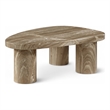 Meridian Furniture Teramo Beige Concrete Indoor / Outdoor Coffee Table