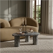 Meridian Furniture Teramo Brown Concrete Indoor / Outdoor Coffee Table