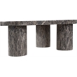 Meridian Furniture Teramo Brown Concrete Indoor / Outdoor Coffee Table