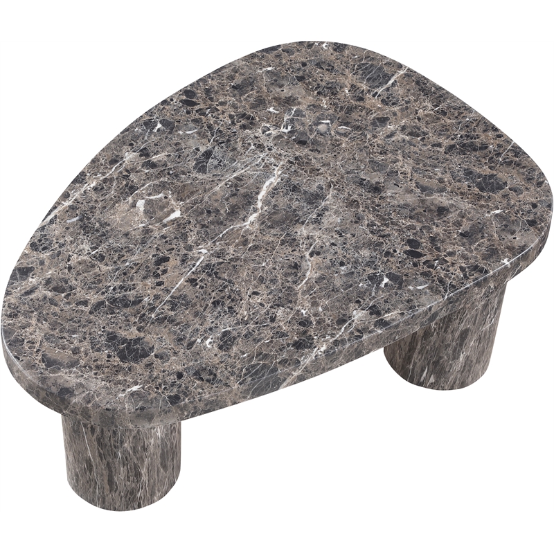 Meridian Furniture Teramo Brown Concrete Indoor / Outdoor Coffee Table