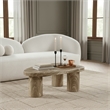 Meridian Furniture Teramo Beige Concrete Indoor / Outdoor Coffee Table