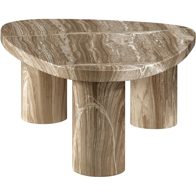 Meridian Furniture Teramo Beige Concrete Indoor / Outdoor Coffee Table
