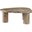 Meridian Furniture Teramo Beige Concrete Indoor / Outdoor Coffee Table