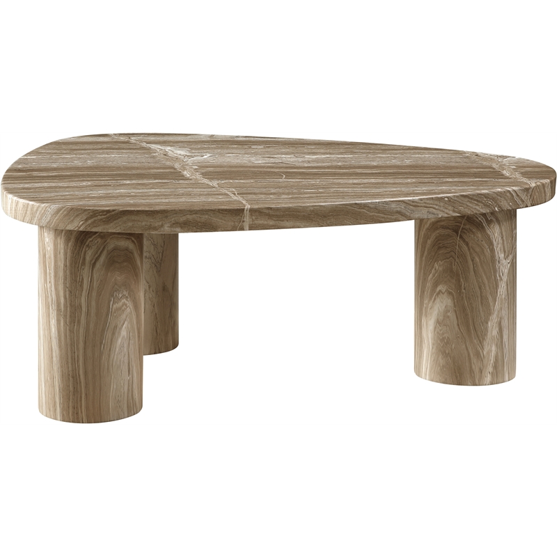 Meridian Furniture Teramo Beige Concrete Indoor / Outdoor Coffee Table