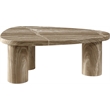 Meridian Furniture Teramo Beige Concrete Indoor / Outdoor Coffee Table