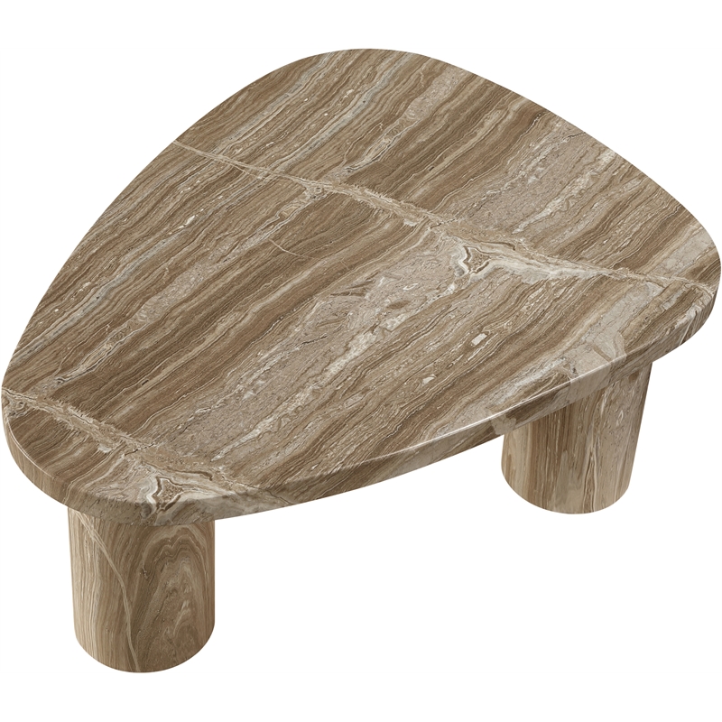 Meridian Furniture Teramo Beige Concrete Indoor / Outdoor Coffee Table