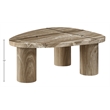 Meridian Furniture Teramo Beige Concrete Indoor / Outdoor Coffee Table