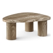 Meridian Furniture Teramo Beige Concrete Indoor / Outdoor Coffee Table
