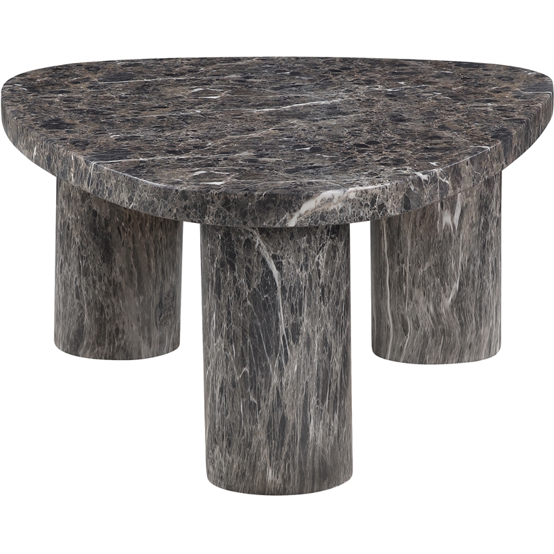 Meridian Furniture Teramo Brown Concrete Indoor / Outdoor Coffee Table