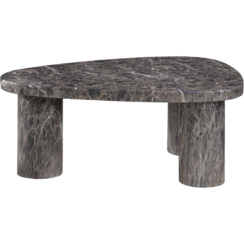 Meridian Furniture Teramo Brown Concrete Indoor / Outdoor Coffee Table