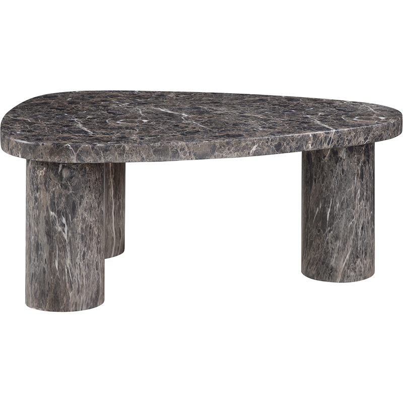 Meridian Furniture Teramo Brown Concrete Indoor / Outdoor Coffee Table