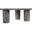 Meridian Furniture Teramo Brown Concrete Indoor / Outdoor Coffee Table