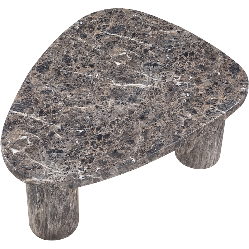 Meridian Furniture Teramo Brown Concrete Indoor / Outdoor Coffee Table