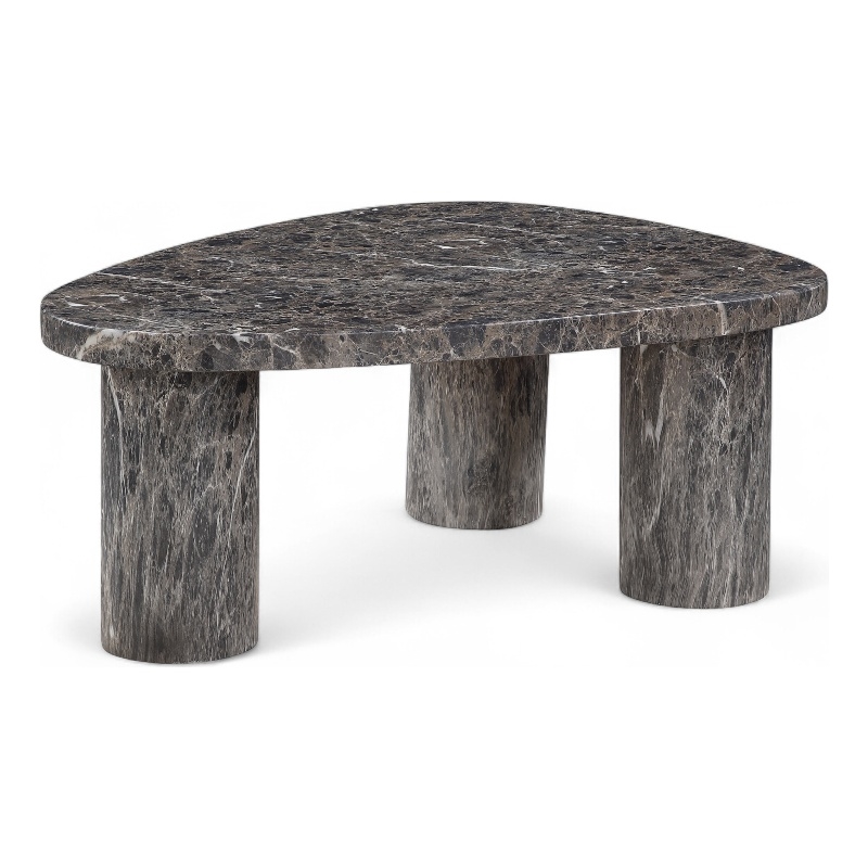 Meridian Furniture Teramo Brown Concrete Indoor / Outdoor Coffee Table