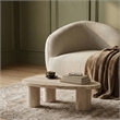 Meridian Furniture Teramo Travertine Concrete Indoor / Outdoor Coffee Table