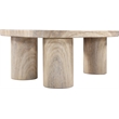 Meridian Furniture Teramo Travertine Concrete Indoor / Outdoor Coffee Table