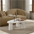 Meridian Furniture Teramo White Concrete Indoor / Outdoor Coffee Table