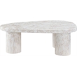 Meridian Furniture Teramo White Concrete Indoor / Outdoor Coffee Table