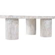 Meridian Furniture Teramo White Concrete Indoor / Outdoor Coffee Table