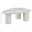 Meridian Furniture Teramo White Concrete Indoor / Outdoor Coffee Table