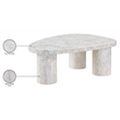 Meridian Furniture Teramo White Concrete Indoor / Outdoor Coffee Table