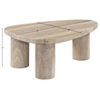 Meridian Furniture Teramo Travertine Concrete Indoor / Outdoor Coffee Table
