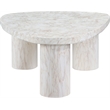 Meridian Furniture Teramo White Concrete Indoor / Outdoor Coffee Table
