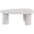 Meridian Furniture Teramo White Concrete Indoor / Outdoor Coffee Table