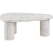 Meridian Furniture Teramo White Concrete Indoor / Outdoor Coffee Table