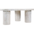Meridian Furniture Teramo White Concrete Indoor / Outdoor Coffee Table