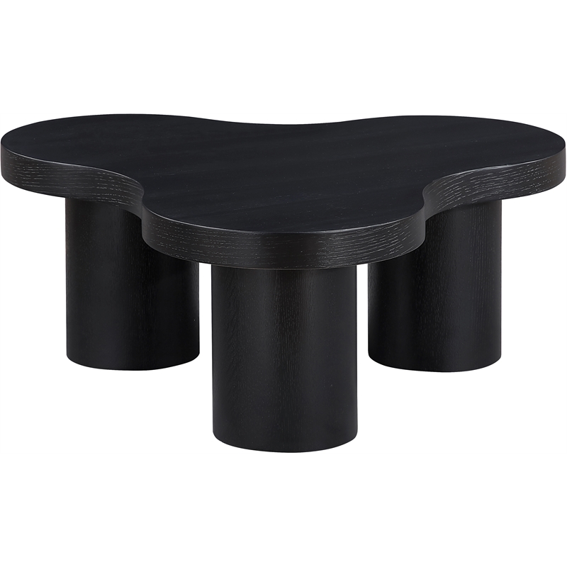 Meridian Furniture Cove Black Oak Veneer And Solid Wood Coffee Table
