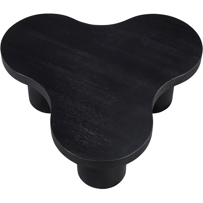 Meridian Furniture Cove Black Oak Veneer And Solid Wood Coffee Table