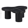 Meridian Furniture Cove Black Oak Veneer And Solid Wood Coffee Table