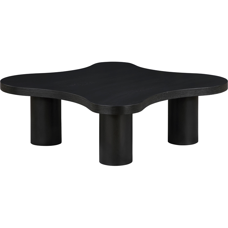Meridian Furniture Cove Black Oak Veneer And Solid Wood Coffee Table