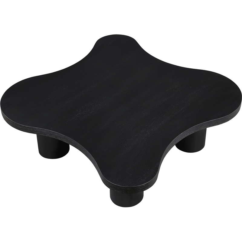 Meridian Furniture Cove Black Oak Veneer And Solid Wood Coffee Table