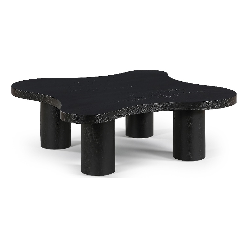 Meridian Furniture Cove Black Oak Veneer And Solid Wood Coffee Table