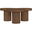 Meridian Furniture Cove Brown Walnut Oak Veneer And Solid Wood Coffee Table
