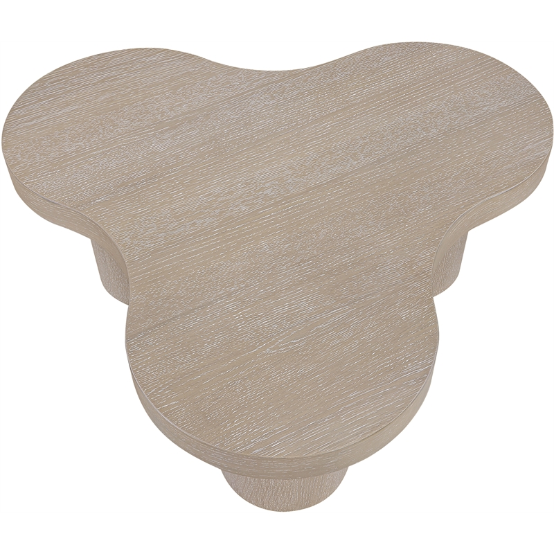 Meridian Furniture Cove Natural Oak Veneer And Solid Wood Coffee Table