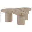 Meridian Furniture Cove Natural Oak Veneer And Solid Wood Coffee Table