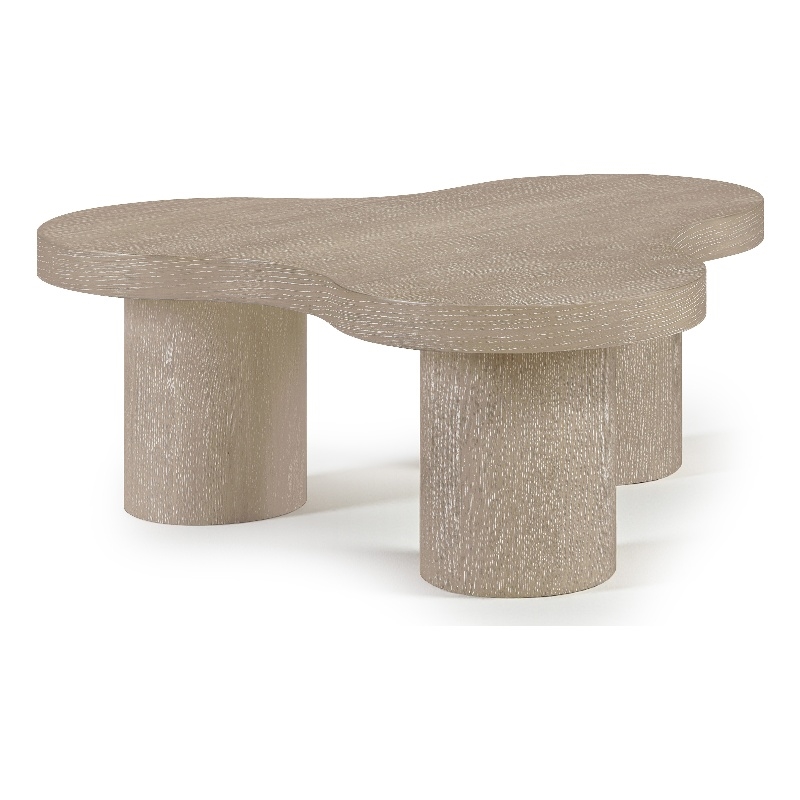 Meridian Furniture Cove Natural Oak Veneer And Solid Wood Coffee Table