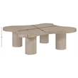 Meridian Furniture Cove Natural Oak Veneer And Solid Wood Coffee Table