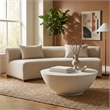 Meridian Furniture Reggio White Concrete Indoor/Outdoor Coffee Table
